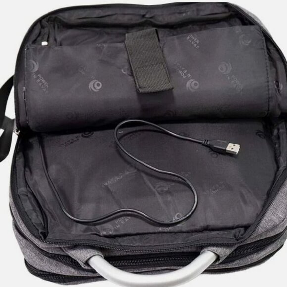 16" Laptops Backpack with USB Charging Port Water Resistant College Computer Bag - Picture 8 of 8